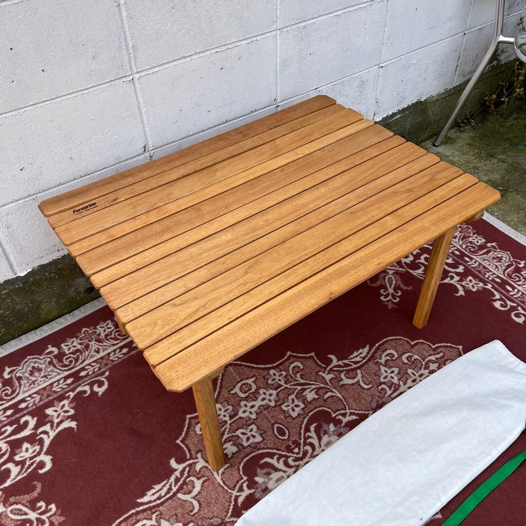 Peregrine ペレグリン◾️胡桃材 木製ロールトップテーブル アウトドア B