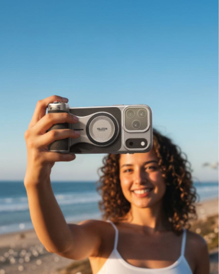 TELESIN iPhone 17 Pro用 カメラグリップ&冷却ケース 自撮り