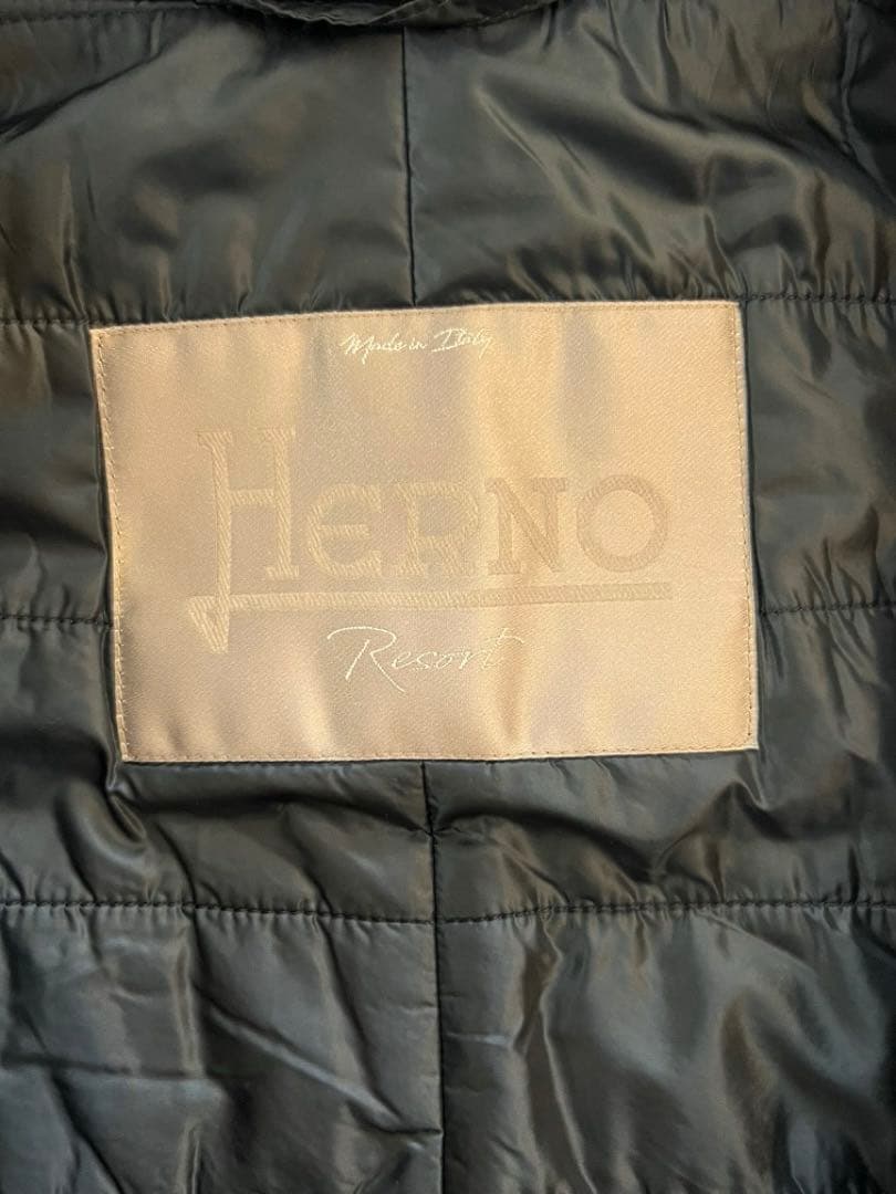 HERNO RESORT LINE ウインタースキューバフーデッドパデッドコート