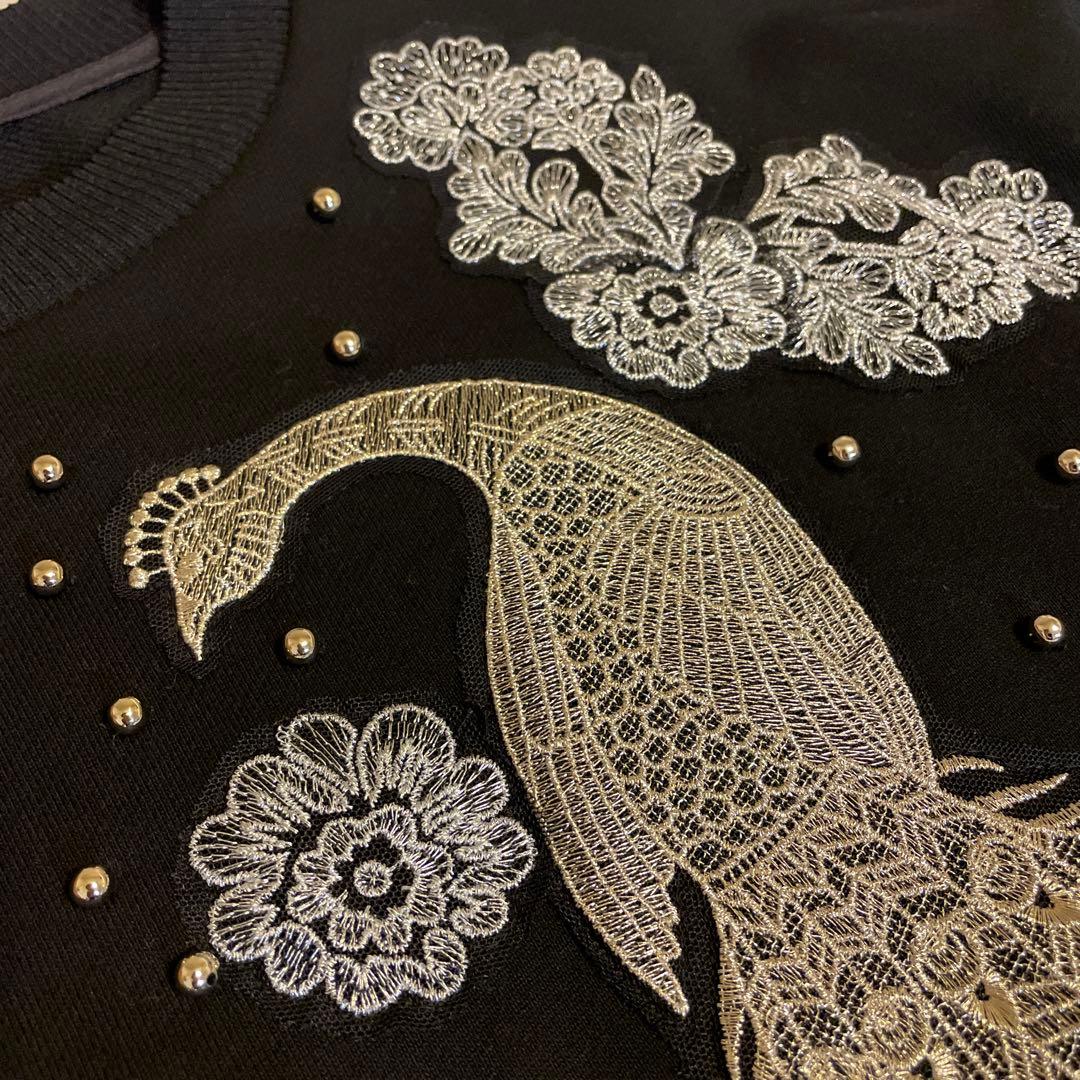 レア！新品タグ付ヴィヴィアンタム鳳凰と花刺繍トレーナー 38