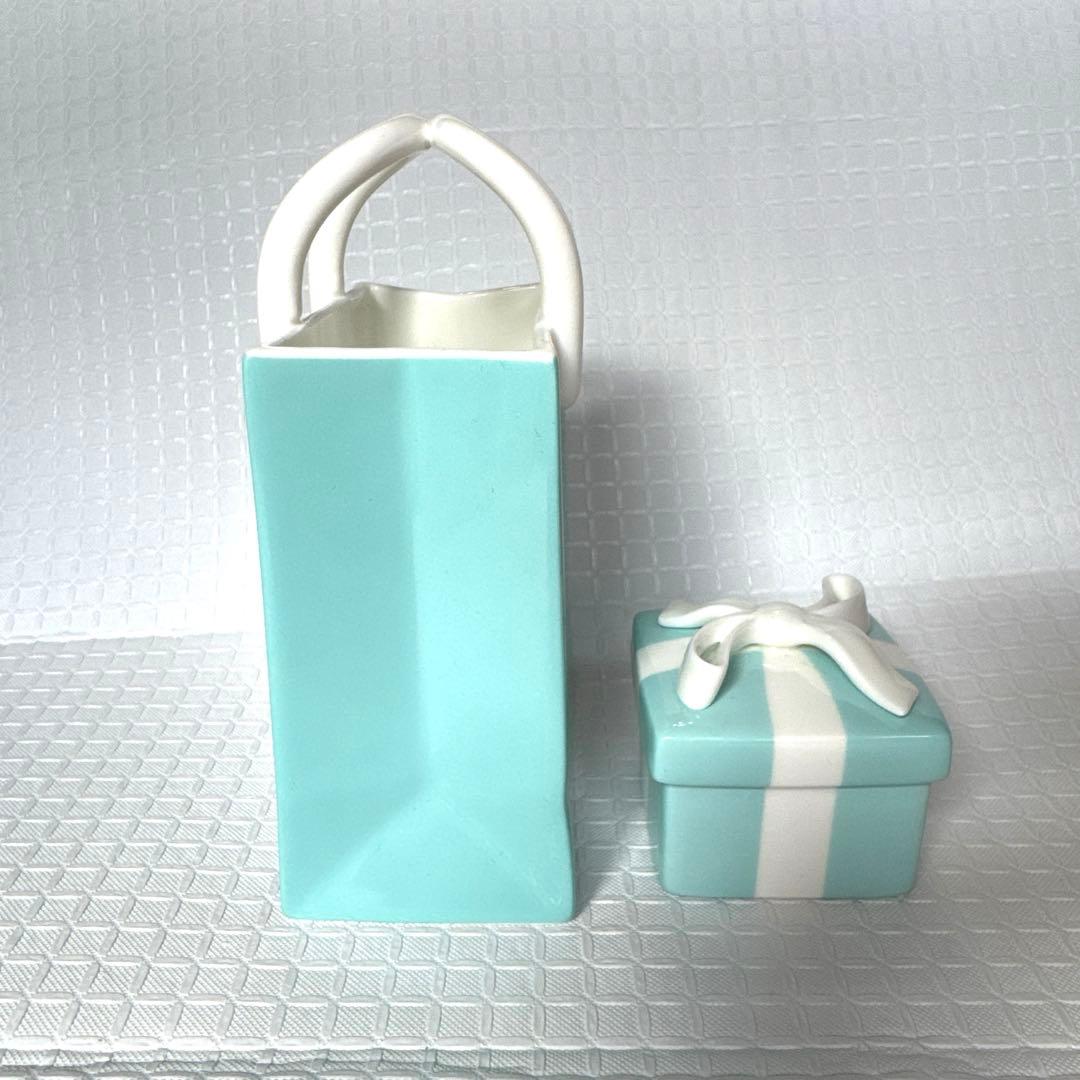 Tiffanyティファニー ショッパー型・ブルーボックス型小物入れ2点セット