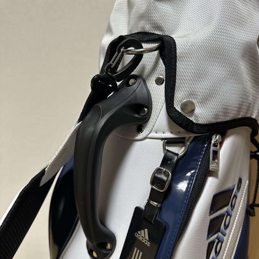 極美品 adidas golf アディダス ゴルフ キャディバッグ ５口 軽量