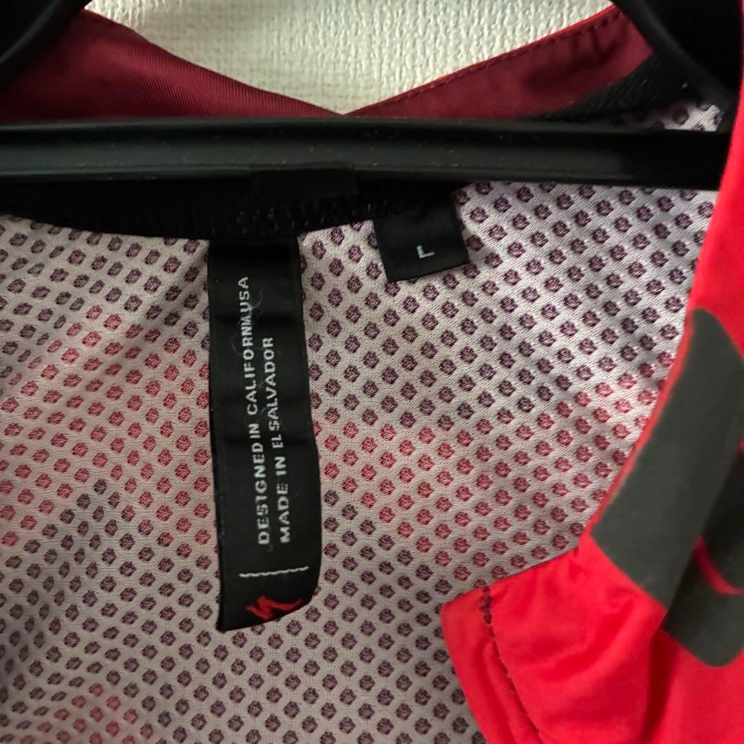 【美品】スペシャライズド レッド ストライプ サイクルジャージ L 上下セット