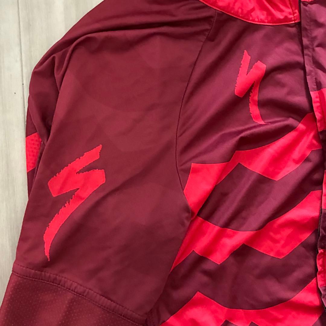 【美品】スペシャライズド レッド ストライプ サイクルジャージ L 上下セット