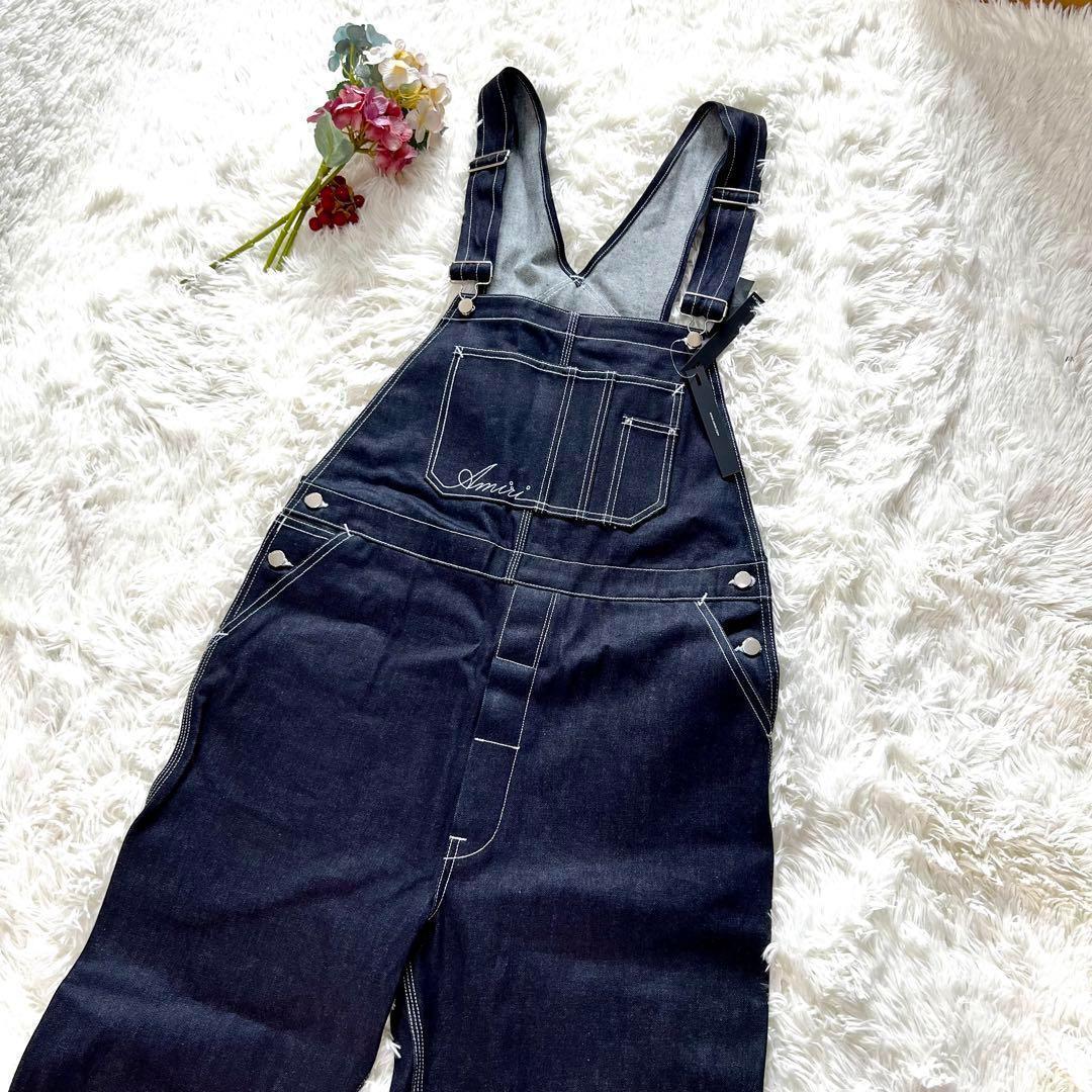 【新品定価22万】AMIRI アミリ　オーバーオールデニム ブルー L