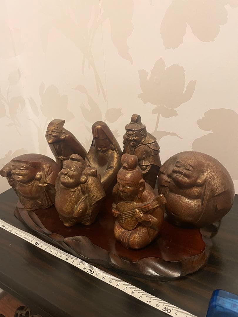 美品　高級　鉄製　七福神 鉄製置物 7体セット　高級七福神