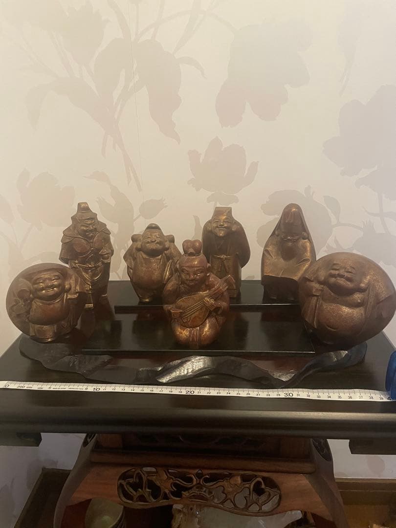 美品　高級　鉄製　七福神 鉄製置物 7体セット　高級七福神