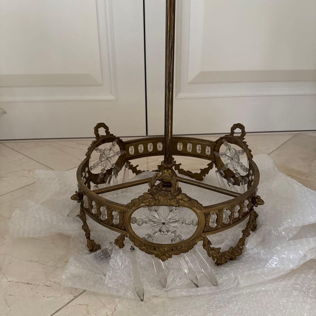 アンティークフレンチ　照明 薔薇ガーランド　シャンデリア　天蓋