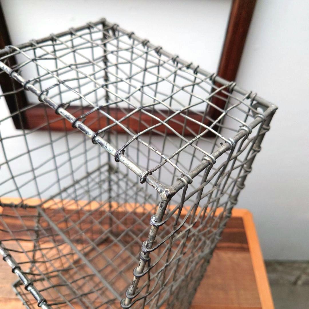 アイアン　ラック　2段　アンティーク　鉄　棚　ディスプレイ　古道具