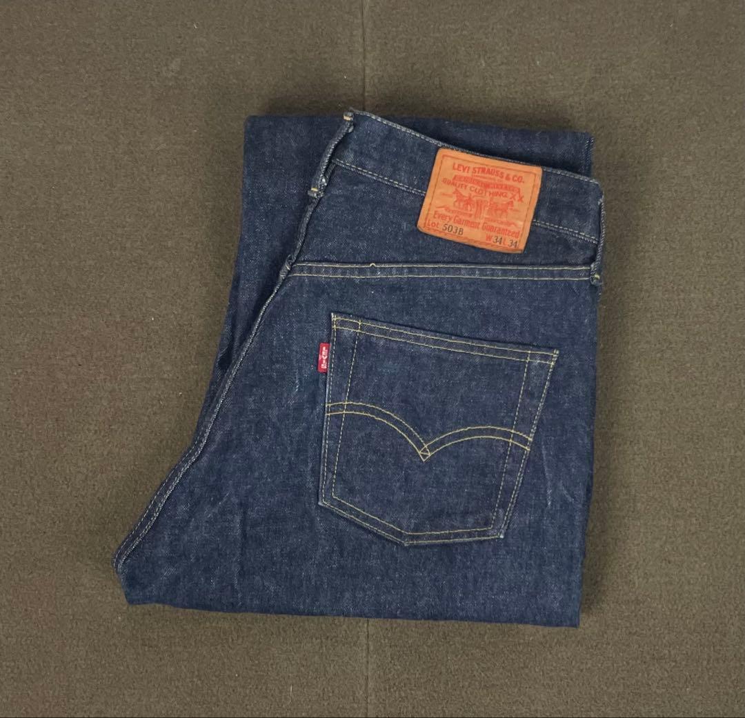 リーバイス 503BXX 日本製 ヴィンテージ 復刻 34 赤耳 ビッグE 濃紺