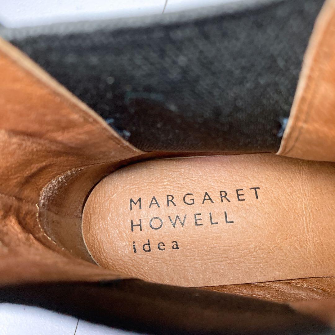 新品 マーガレットハウエル サイドゴアブーツ 本革 ブラック 黒 24.5