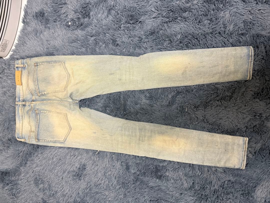 ダメージ加工 スキニーデニム 34 mnml