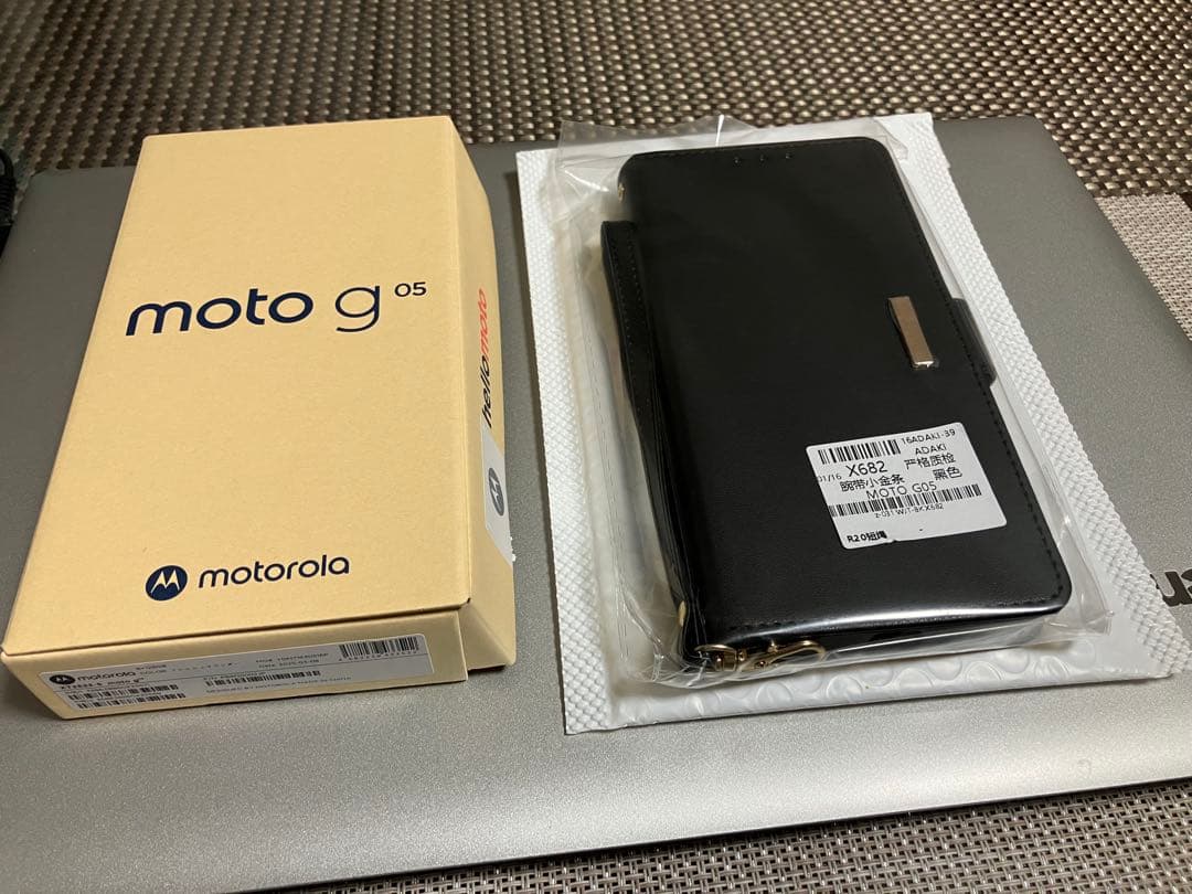 motorola moto g 05 フレッシュラベンダーケース付き
