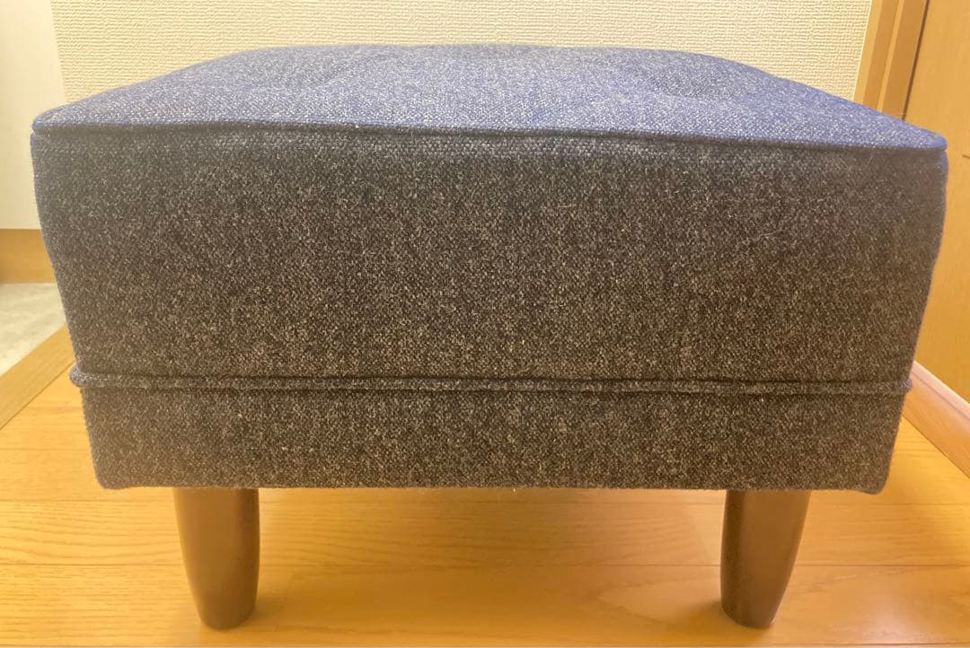 ☆超激カワ！！ カリモク60 オットマン タープブルー ソファ KARIMOKU