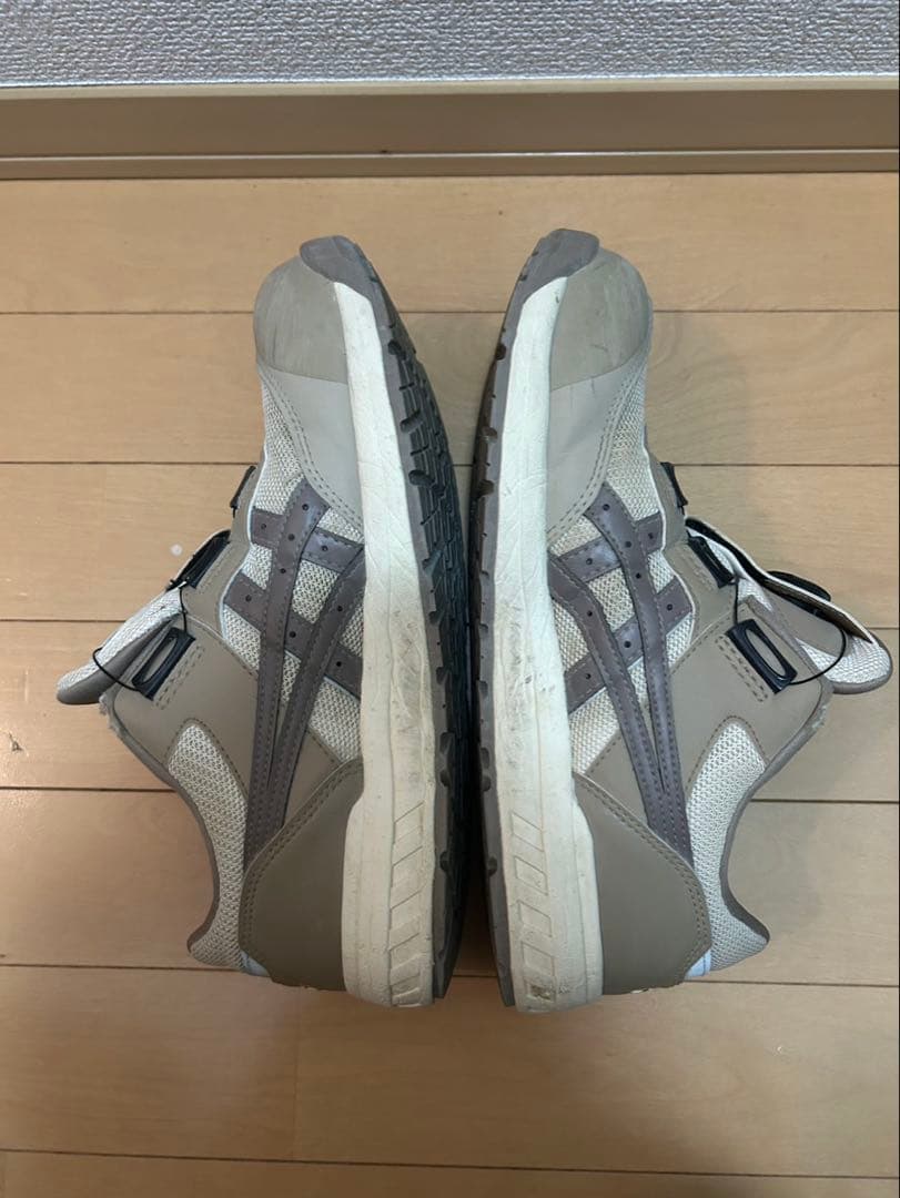 ASICS 安全靴 BOAクロージャー グレー/ベージュ