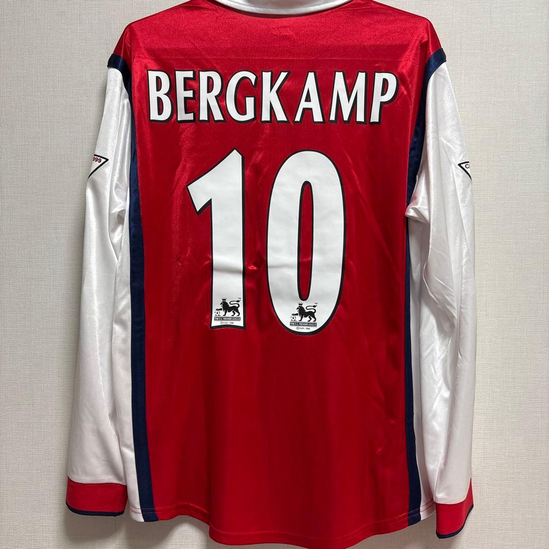 1998-99シーズンアーセナルホームのベルカンプ長袖ユニフォーム（L）