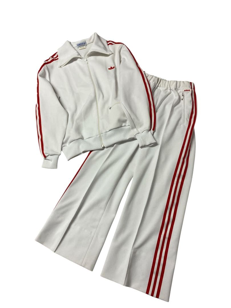 e504☆adidas 80s ヴィンテージMサイズ ジャージ上下セット