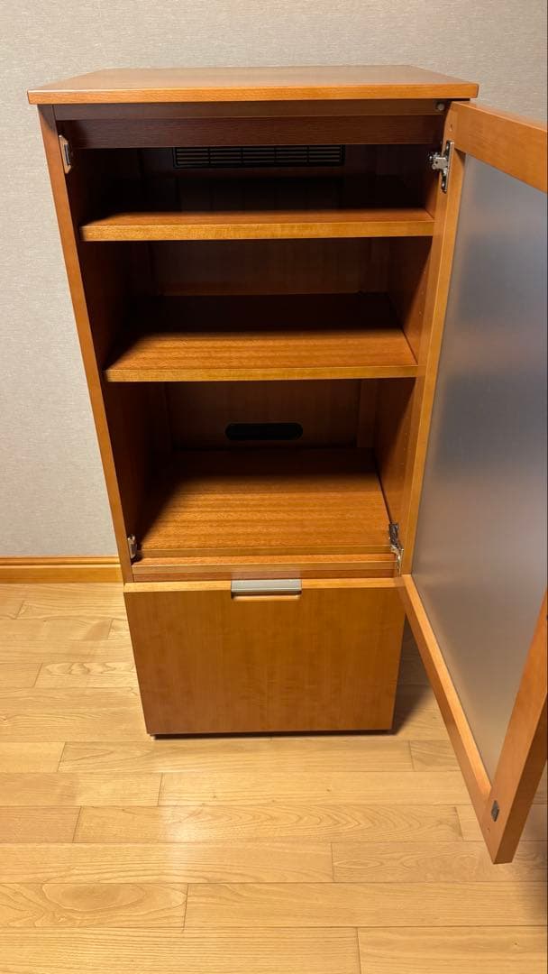 カリモク家具 木製 ガラスキャビネット