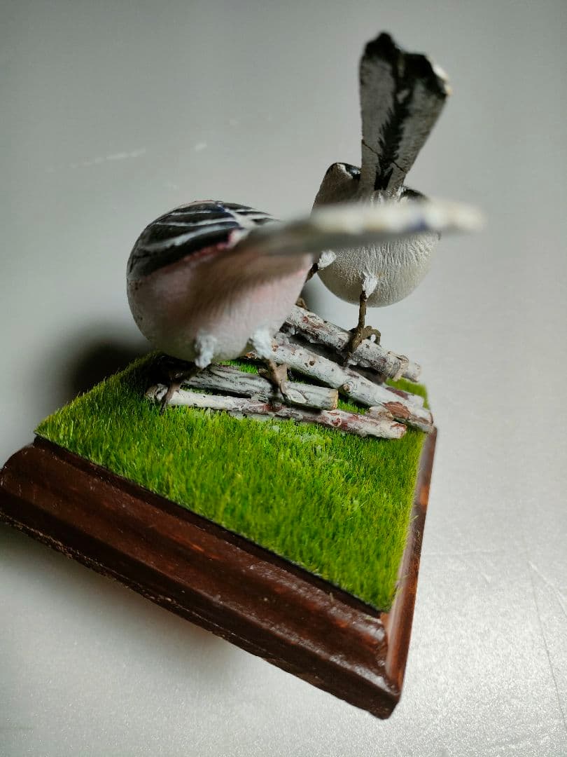 シマエナガ　バードカービング