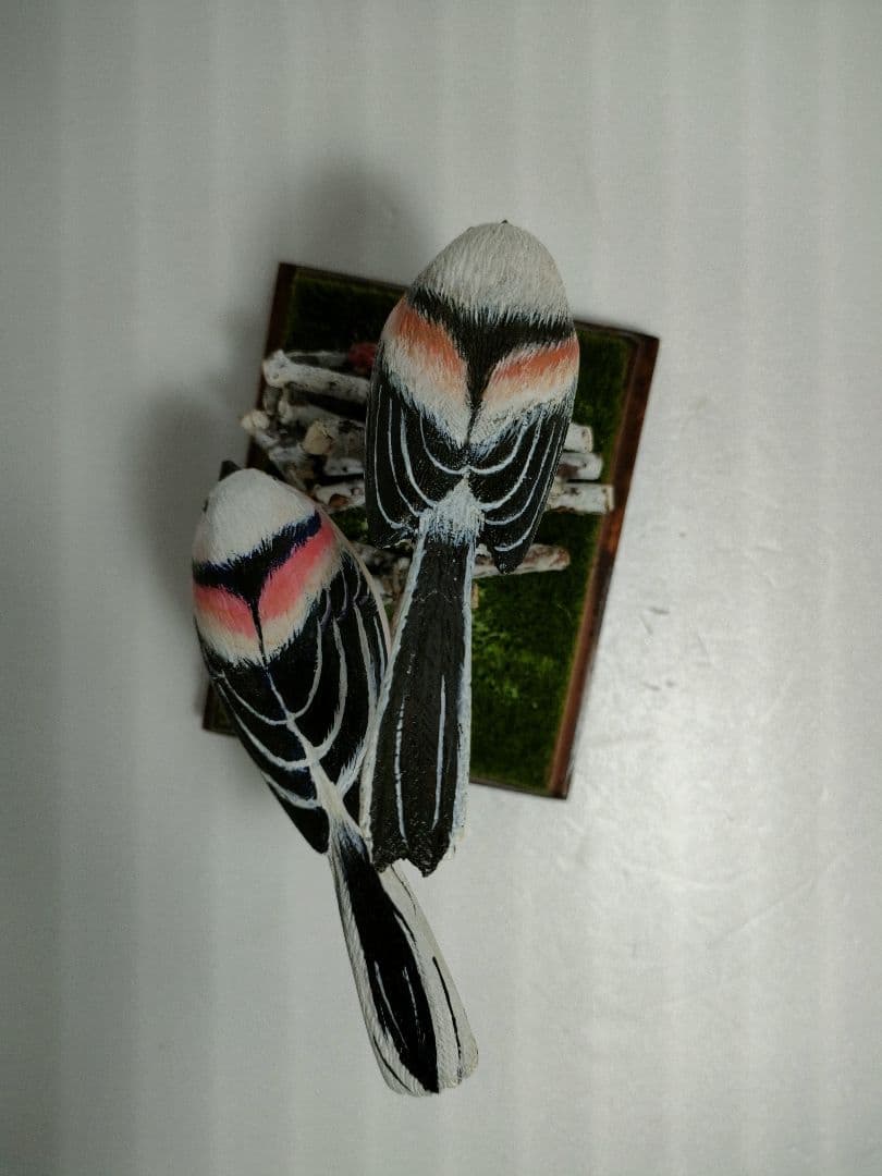 シマエナガ　バードカービング