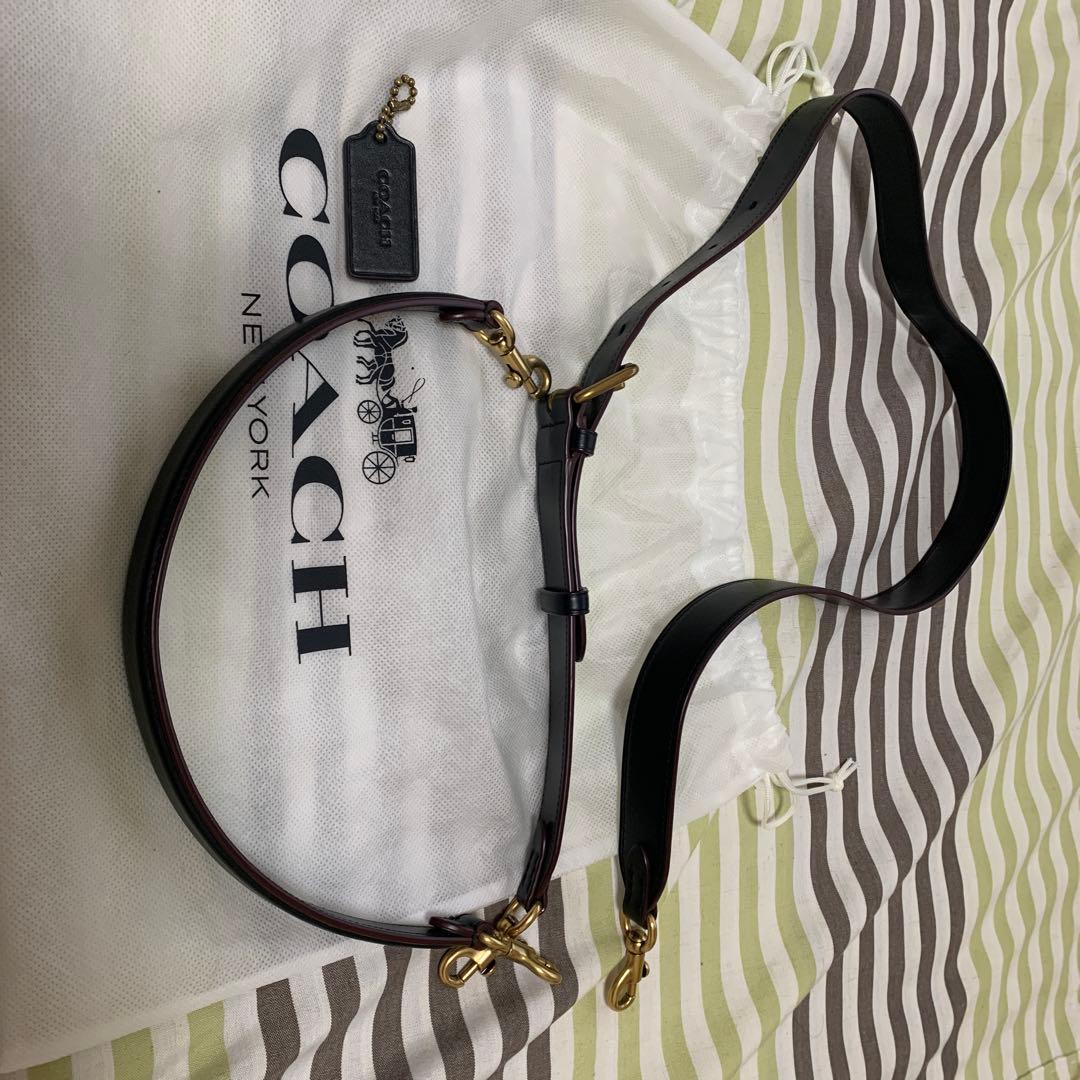 Flower　美品コーチ　タビーレザーツイード2wayショルダーバッグ