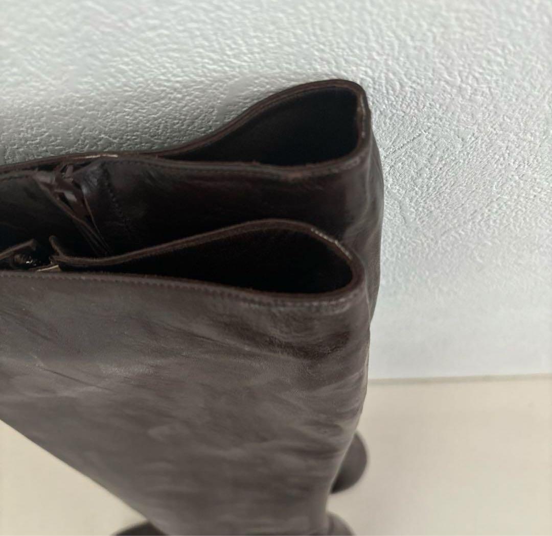 新品未使用☆マノロブラニクManolo Blahnikブラウンロングブーツ37