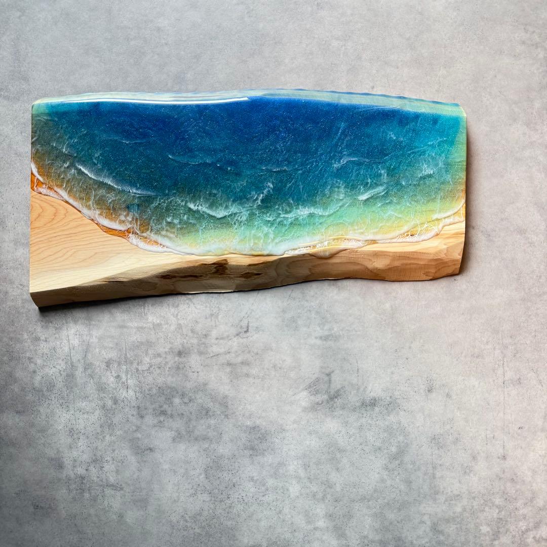 Sea Wood Collection - 波音の調べ【無垢 一枚板 耳付き】