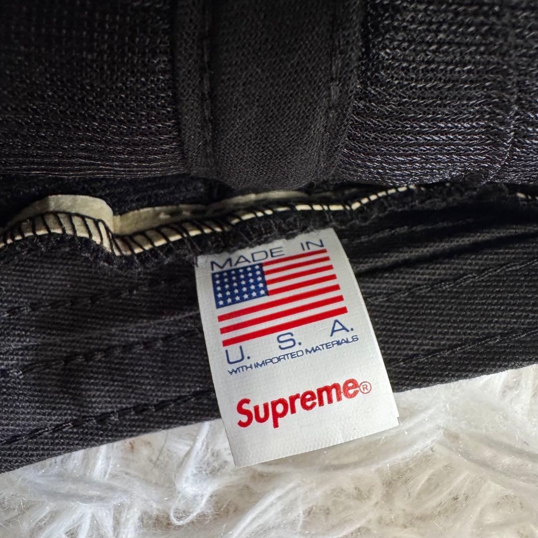 【人気】SUPREME キャップ　ブラック　Sロゴ ウール　USA