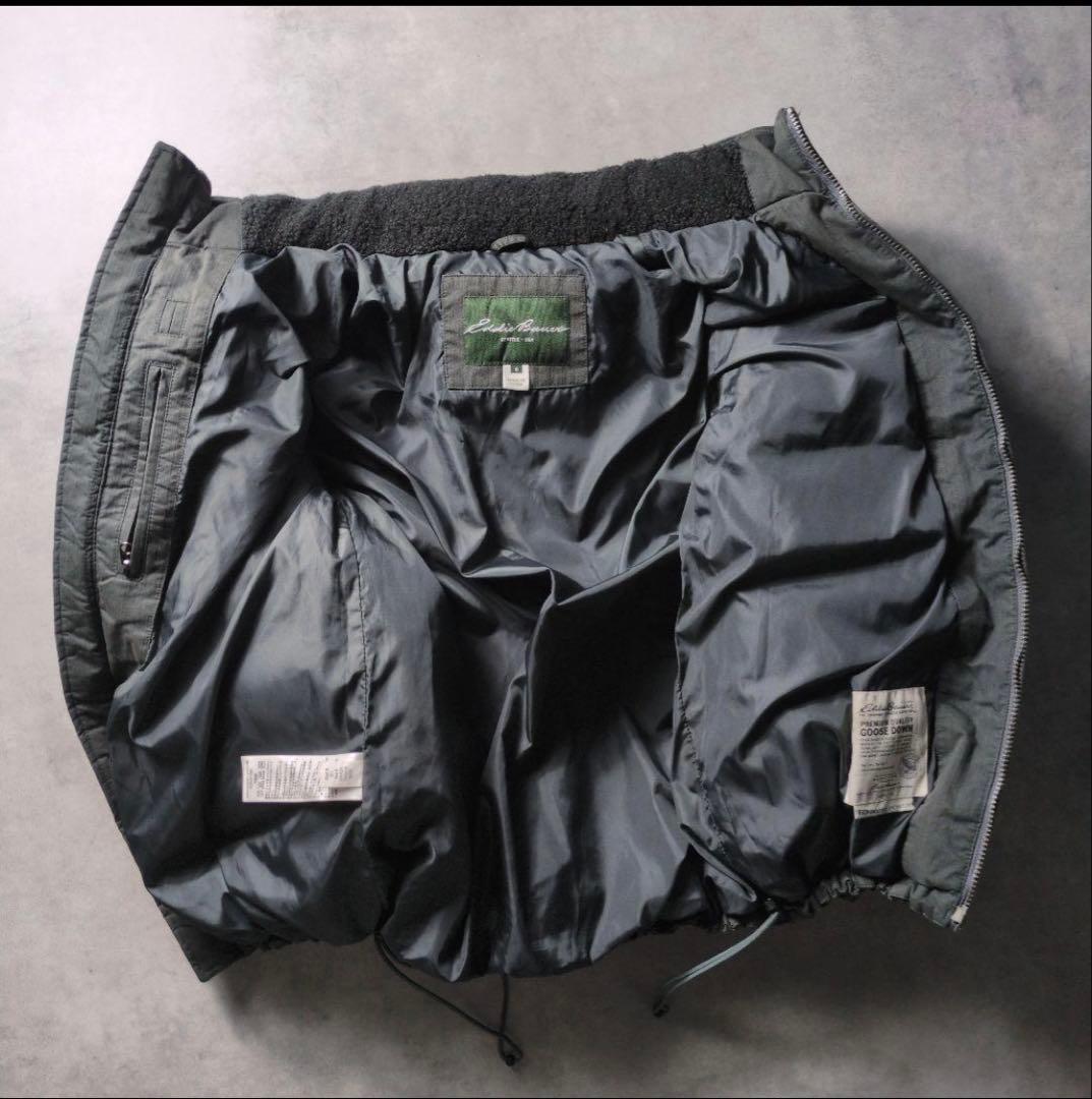 00s エディーバウアー EB550 ダウンジャケット フード収納 ドローコード