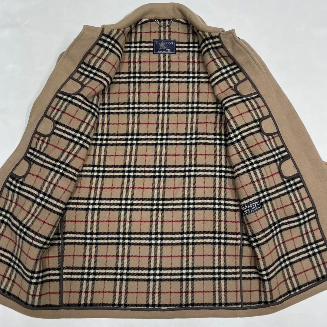 美品 BURBERRY バーバリー ノバチェック ダッフルコート