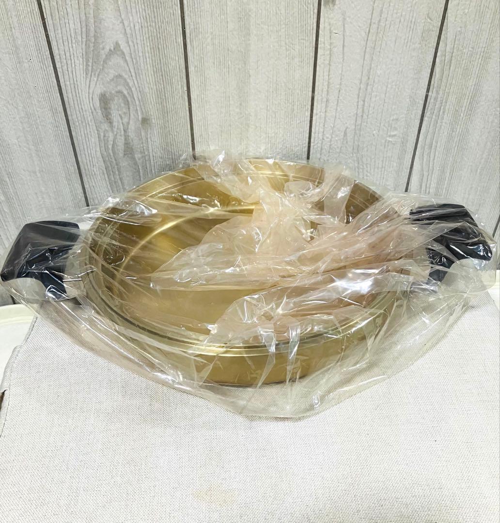 未使用　最高級　しばのキッチン　 ゴールド鍋　7点セット