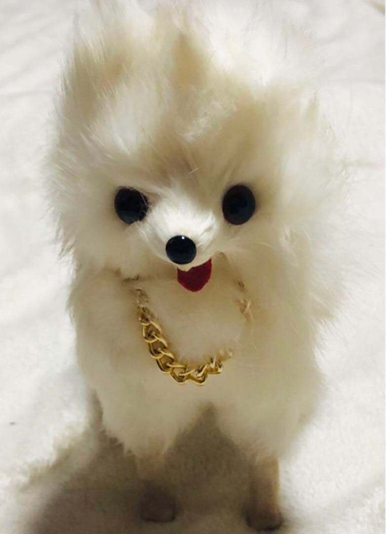 昭和レトロ　犬　ラビットファー　リアファー スピッツ　ポメラニアン　ぬいぐるみ