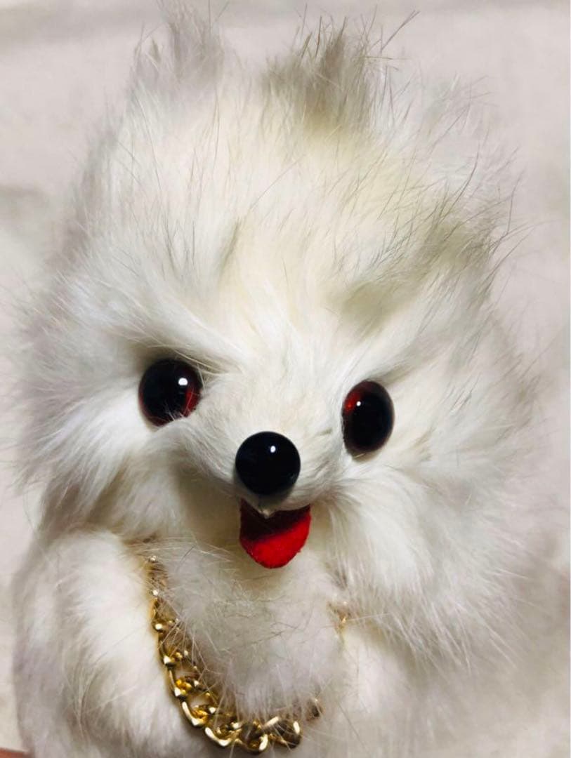 昭和レトロ　犬　ラビットファー　リアファー スピッツ　ポメラニアン　ぬいぐるみ