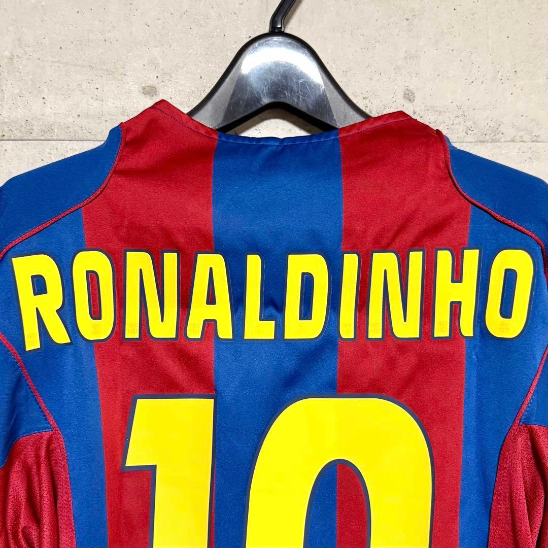 【新品/タグ付き】04/05 FCバルセロナ♯10 ロナウジーニョ 【Lサイズ】