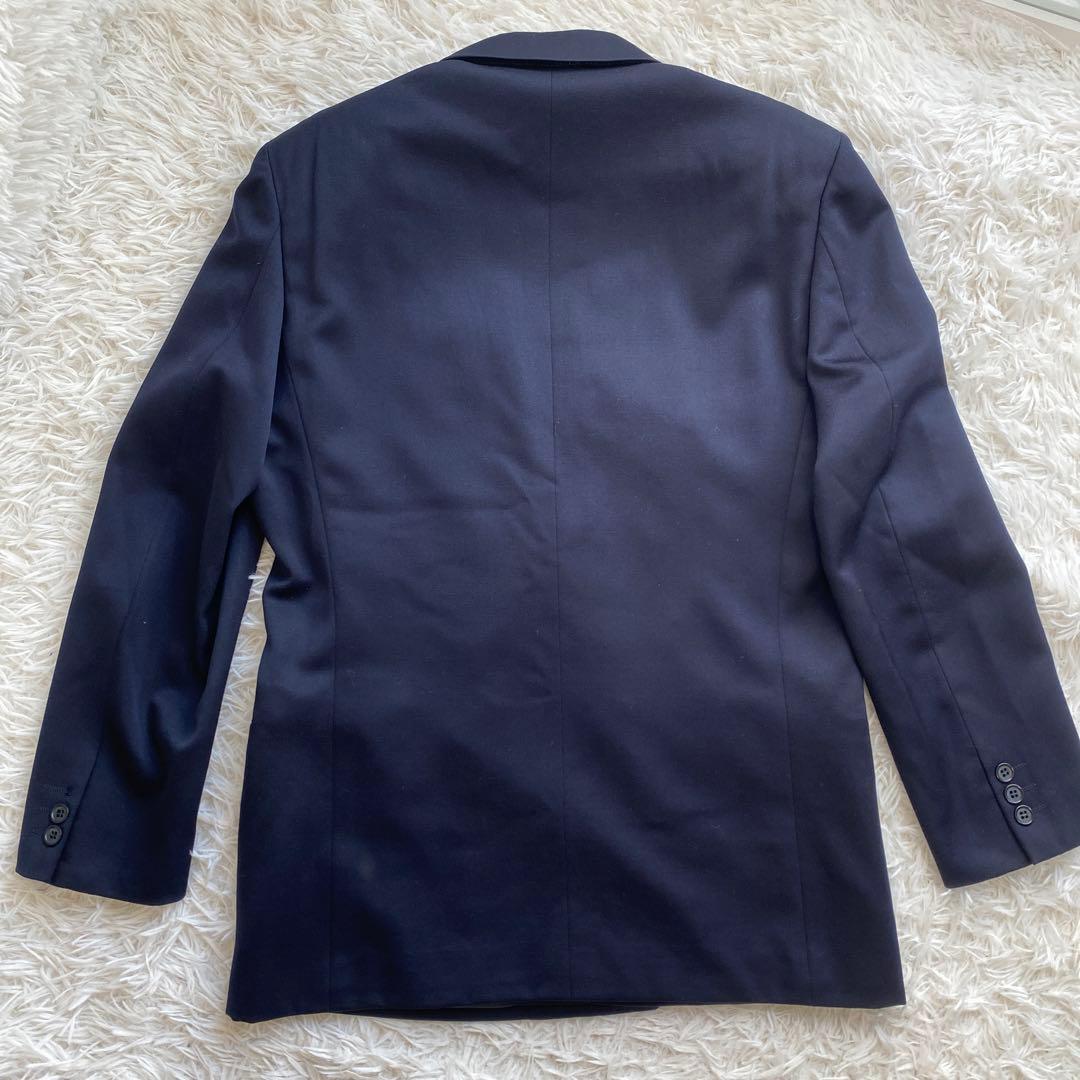 イヴサンローラン　ダブル　セットアップ　スーツ　ネイビー　ジャケット　パンツ