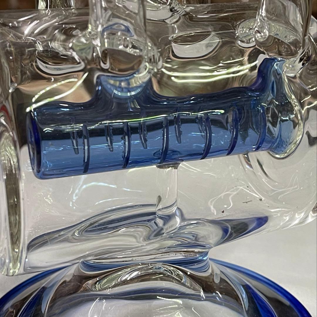 ☆送料無料☆中大型 リサイクラー ガラスボング 高さ約27cm 水パイプ