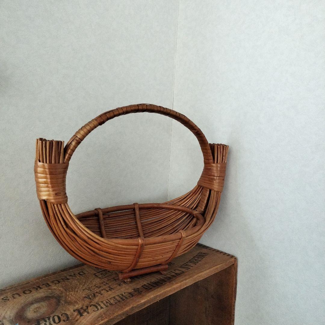 北欧ヴィンテージ雑貨　籐のかご