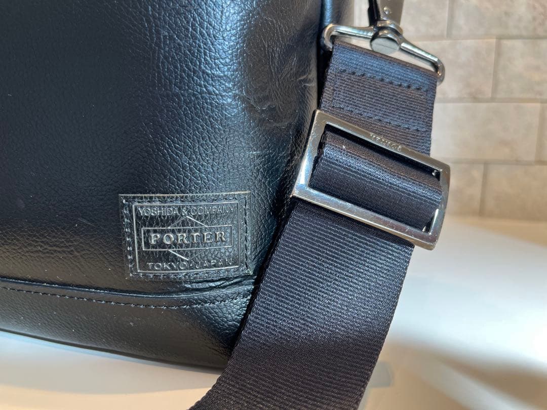 超美品★PORTER ブラック ショルダーバッグ