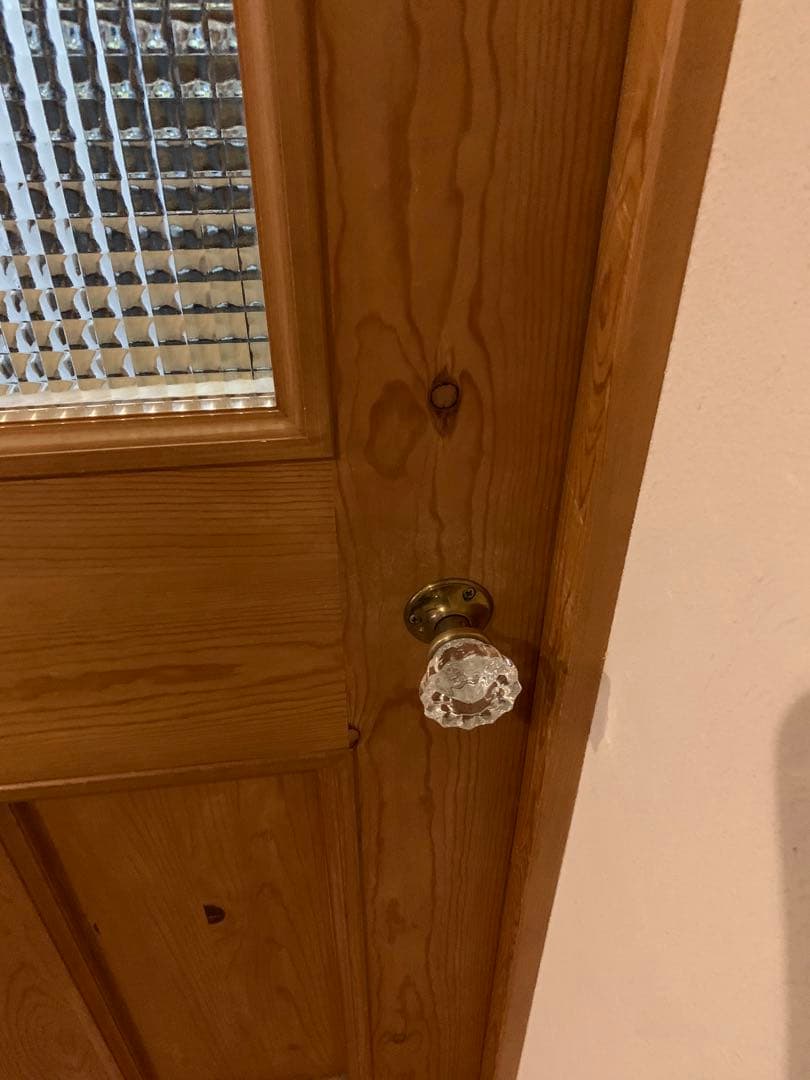 ガラス　ドアノブ　アンティーク