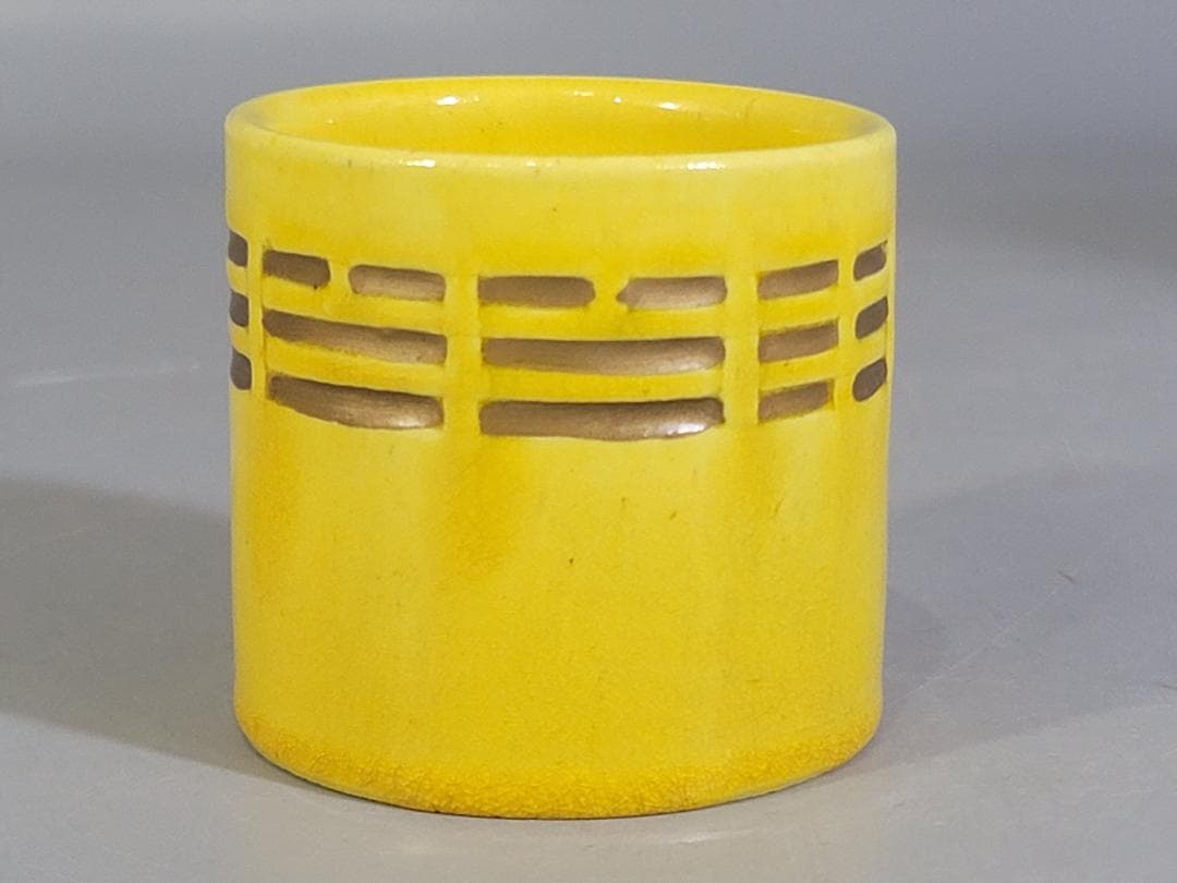 茶道具 黄釉 八卦紋 皆具 瑞山造 共箱 DT320