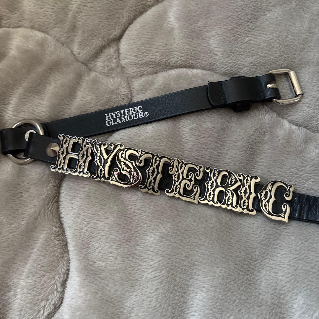 【レア・美品】HYSTERIC GLAMOUR ロゴベルト 黒