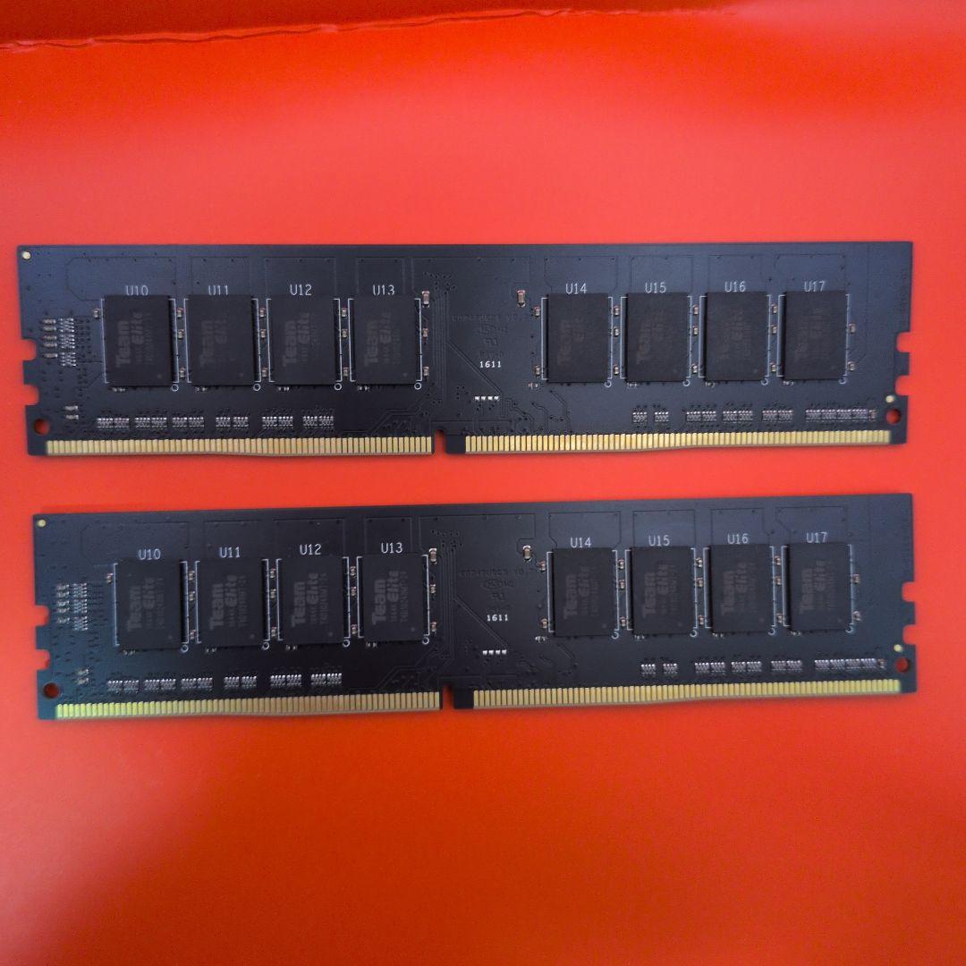 【動確済】Team Group 16GB DDR4 2400MHz ×2枚
