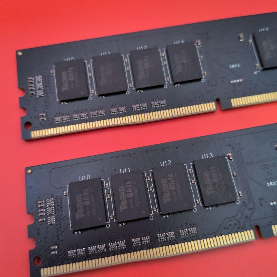 【動確済】Team Group 16GB DDR4 2400MHz ×2枚