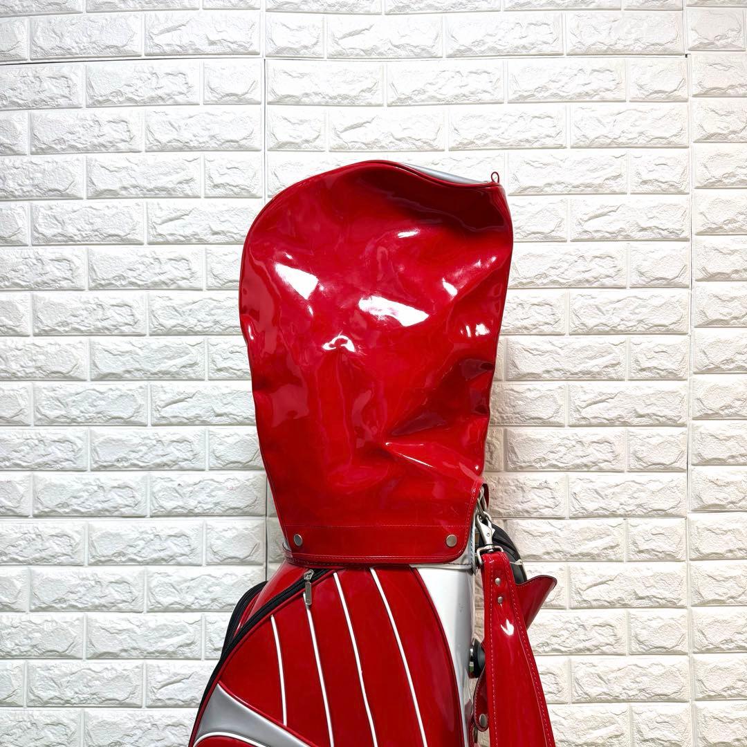 激レア　TOYOTA TOM’S エナメル　キャディーバッグ　中古美品　収納多数