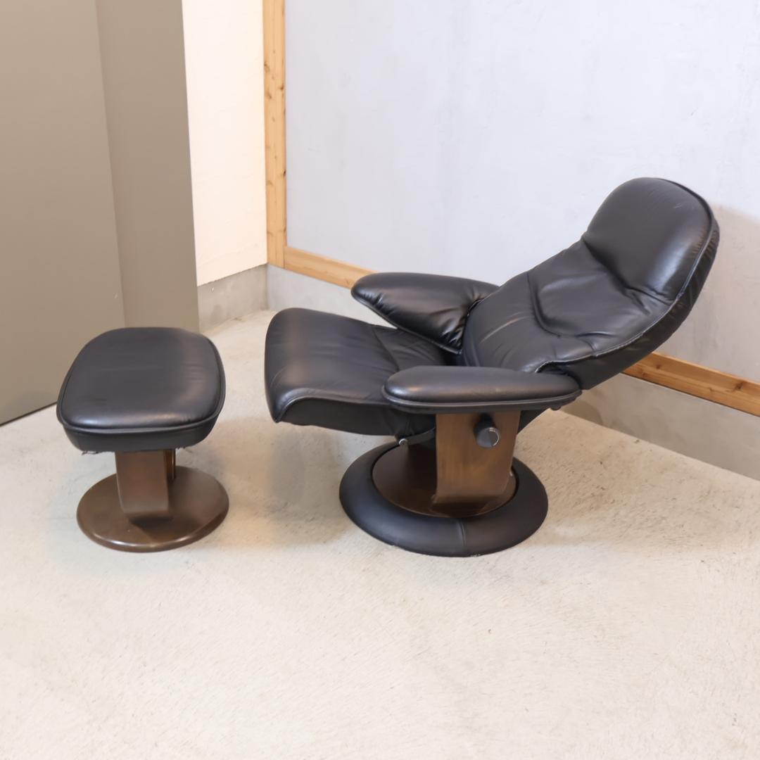 karimoku カリモク 本革 リクライニングチェア パーソナルソファ 1P