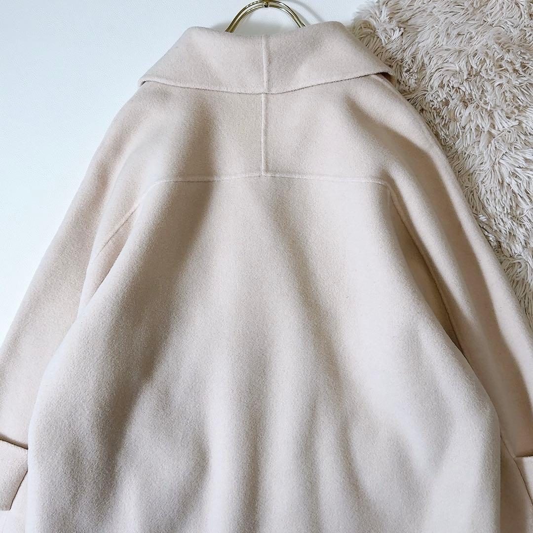 美品ꕥミラオーウェン 接結ハーフ丈Aラインコート ゆったり 川口春奈さん ドラマ