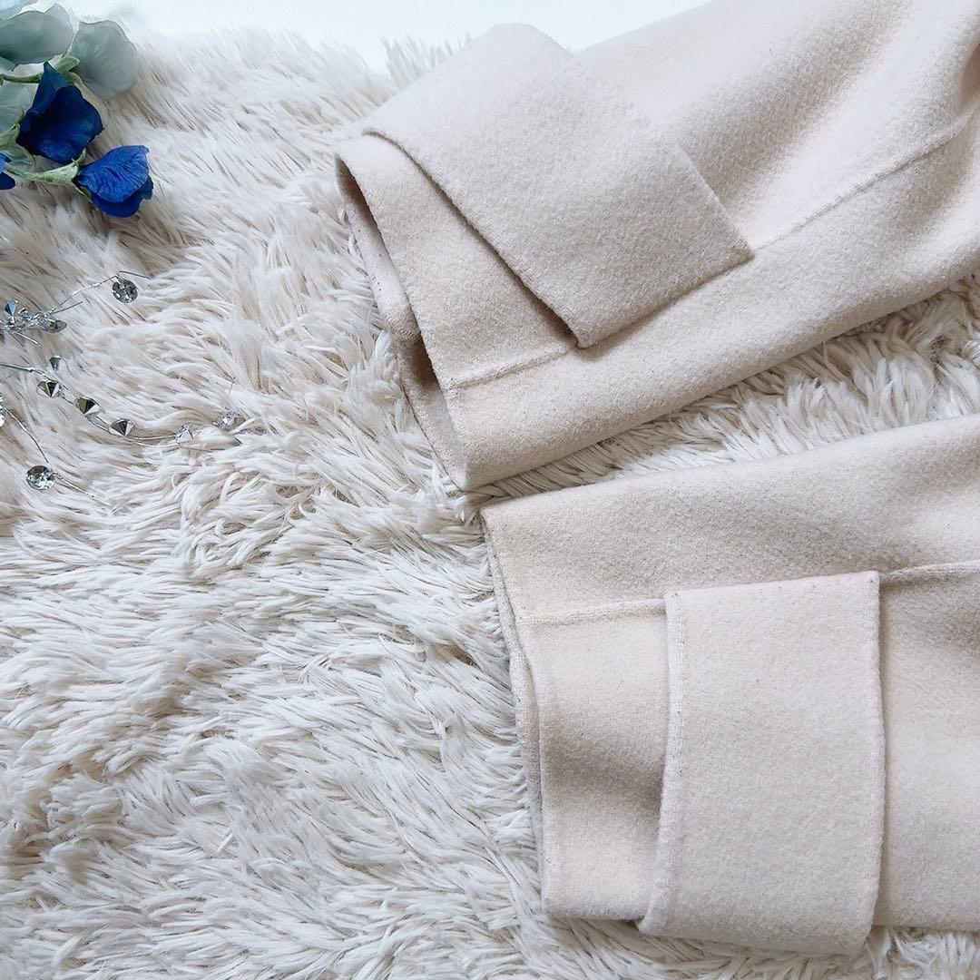 美品ꕥミラオーウェン 接結ハーフ丈Aラインコート ゆったり 川口春奈さん ドラマ