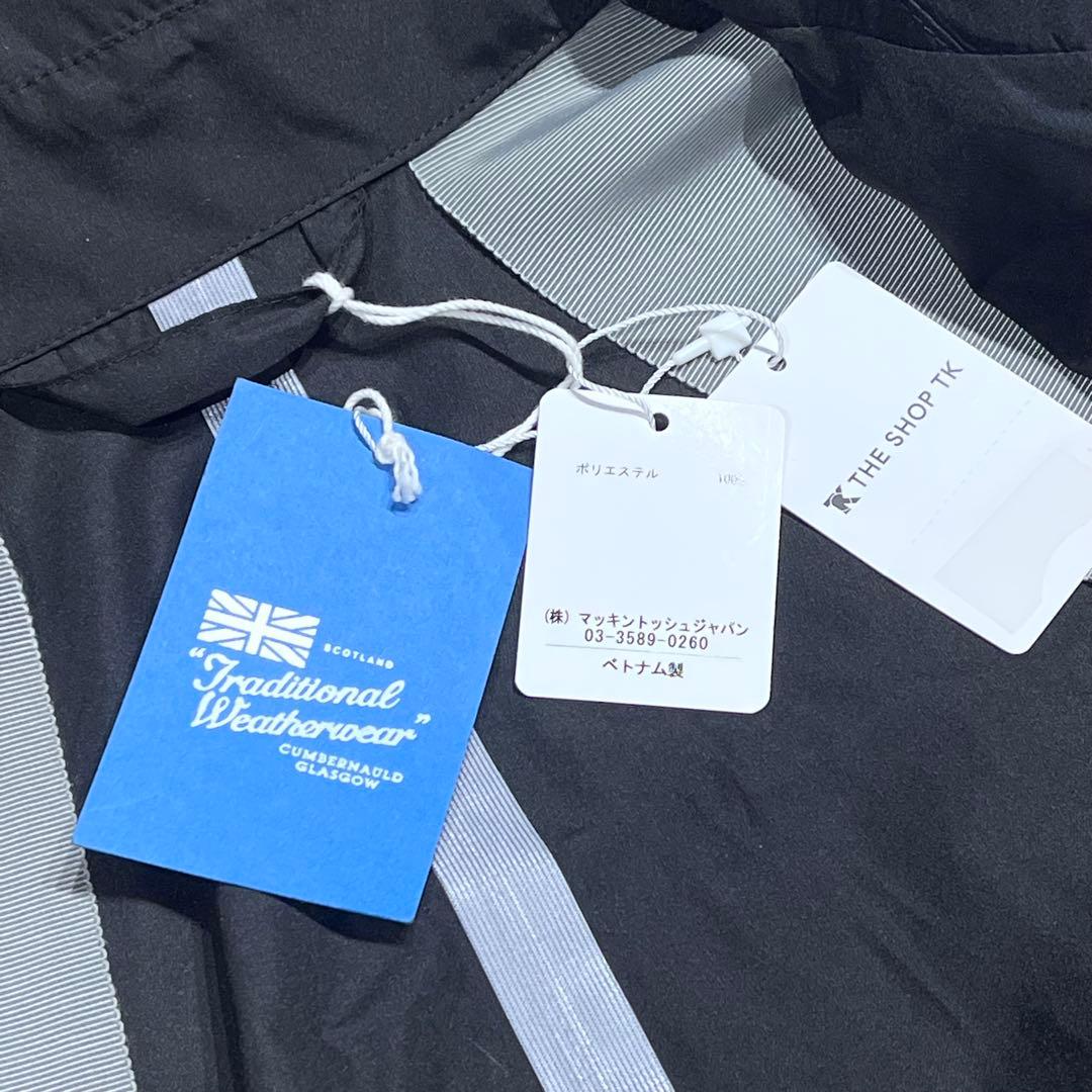 新品未使用☆トラデショナルウェザーウェア レインコート M パッカブル 黒 撥水