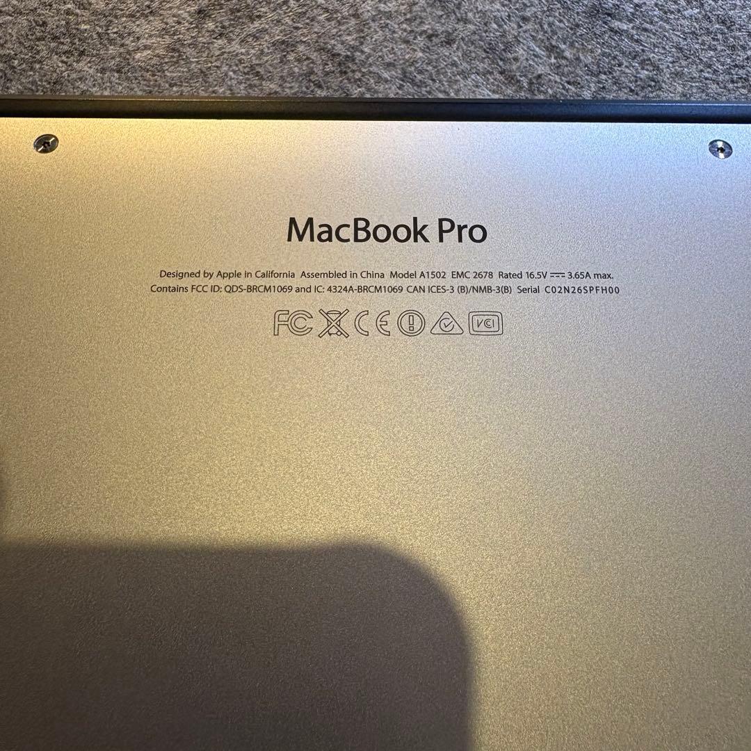 【JUNK】MacBook Pro Late2013 Retina 13インチ