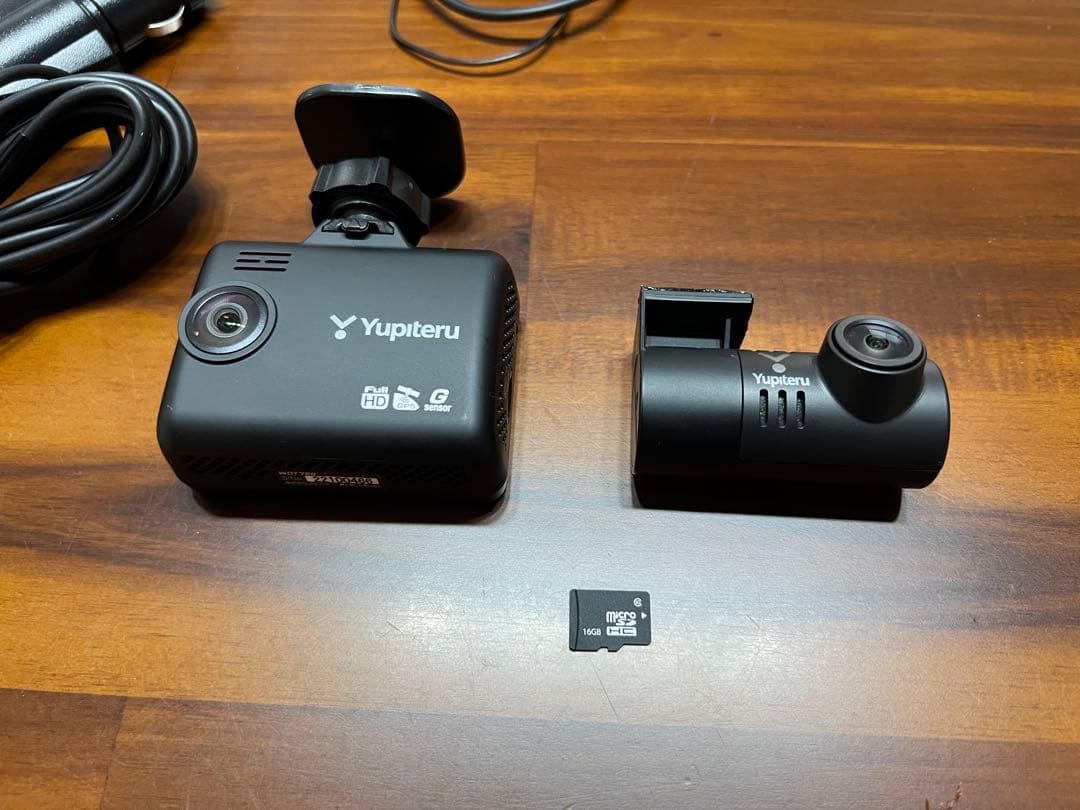 Yupiteru ドライブレコーダー 前後 WDT700c 駐車監視セット